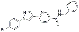 N-BENZYL-6-[1-(4-BROMOPHENYL)-1H-PYRAZOL-4-YL]NICOTINAMIDE Struktur