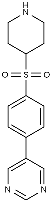 5-[4-(PIPERIDIN-4-YLSULFONYL)PHENYL]PYRIMIDINE Struktur