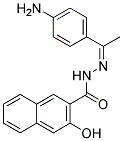 3-HYDROXY-NAPHTHALENE-2-CARBOXYLIC ACID [1-(4-AMINO-PHENYL)-ETHYLIDENE]-HYDRAZIDE Struktur