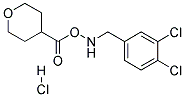 4-(3,4-DICHLORO-BENZYLAMINO)-TETRAHYDRO-PYRAN-4-CARBOXYLIC ACID HYDROCHLORIDE Struktur