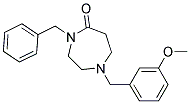 4-BENZYL-1-(3-METHOXYBENZYL)-1,4-DIAZEPAN-5-ONE Struktur