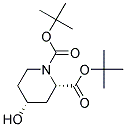 (2S,4R)-4-HYDROXY-PIPERIDINE-1,2-DICARBOXYLIC ACID DI-TERT-BUTYL ESTER Struktur