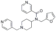 N-(2-FURYLMETHYL)-N-[1-(PYRIDIN-4-YLMETHYL)PIPERIDIN-4-YL]NICOTINAMIDE Struktur