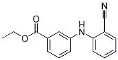 3-(2-CYANO-PHENYLAMINO)-BENZOIC ACID ETHYL ESTER Struktur