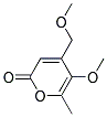 5-METHOXY-4-METHOXYMETHYL-6-METHYL-PYRAN-2-ONE Struktur