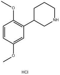 3-(2,5-DIMETHOXYPHENYL)PIPERIDINE HYDROCHLORIDE Struktur