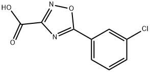 5-(3-CHLOROPHENYL)-1,2,4-OXADIAZOLE-3-CARBOXYLIC ACID Struktur