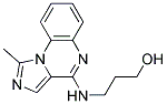 3-[(1-METHYLIMIDAZO[1,5-A]QUINOXALIN-4-YL)AMINO]PROPAN-1-OL Struktur