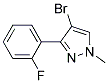 4-BROMO-3-(2-FLUOROPHENYL)-1-METHYL-1H-PYRAZOLE Struktur