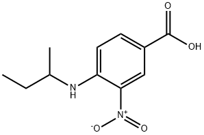 4-SEC-BUTYLAMINO-3-NITRO-BENZOIC ACID Struktur