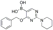 4-BENZYLOXY-2-PIPERIDINE-1-YL-PYRIMIDINE-5-BORONIC ACID Struktur