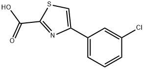 4-(3-CHLORO-PHENYL)-THIAZOLE-2-CARBOXYLIC ACID Struktur