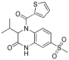 3-ISOPROPYL-7-(METHYLSULFONYL)-4-(THIEN-2-YLCARBONYL)-3,4-DIHYDROQUINOXALIN-2(1H)-ONE Struktur