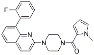 8-(2-FLUOROPHENYL)-2-(4-[(1-METHYL-1H-PYRROL-2-YL)CARBONYL]PIPERAZIN-1-YL)QUINOLINE Struktur