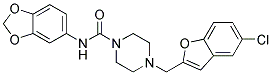 N-1,3-BENZODIOXOL-5-YL-4-[(5-CHLORO-1-BENZOFURAN-2-YL)METHYL]PIPERAZINE-1-CARBOXAMIDE