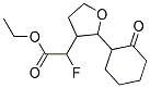 FLUORO-[2-(2-OXO-CYCLOHEXYL)-TETRAHYDRO-FURAN-3-YL]-ACETIC ACID ETHYL ESTER Struktur