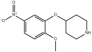 4-(2-METHOXY-5-NITROPHENOXY)PIPERIDINE Struktur