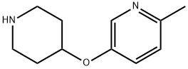 6-METHYL-3-PYRIDINYL 4-PIPERIDINYL ETHER Struktur