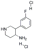 3-(3-FLUOROPHENYL)PIPERIDIN-4-AMINE DIHYDROCHLORIDE Struktur