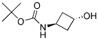 (TRANS) TERT-BUTYL-3-HYDROXYCYCLOBUTYL CARBAMATE Struktur