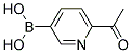 (6-ACETYLPYRIDIN-3-YL)BORONIC ACID Struktur