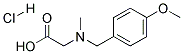 [(4-METHOXY-BENZYL)-METHYL-AMINO]-ACETIC ACID HYDROCHLORIDE Struktur