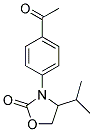 3-(4-ACETYL-PHENYL)-4-ISOPROPYL-OXAZOLIDIN-2-ONE Struktur