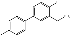 (4-FLUORO-4'-METHYL[1,1'-BIPHENYL]-3-YL)-METHANAMINE Struktur