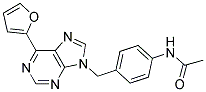 N-[4-(6-FURAN-2-YL-PURIN-9-YLMETHYL)-PHENYL]-ACETAMIDE Struktur