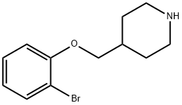 4-[(2-BROMOPHENOXY)METHYL]PIPERIDINE Struktur