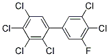 5'-FLUORO-2,3,3',4,4',5-HEXACHLOROBIPHENYL Struktur