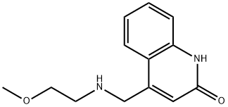 4-[(2-METHOXY-ETHYLAMINO)-METHYL]-QUINOLIN-2-OL Struktur