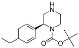 (S)-2-(4-ETHYL-PHENYL)-PIPERAZINE-1-CARBOXYLIC ACID TERT-BUTYL ESTER Struktur