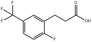 3-[2-FLUORO-5-(TRIFLUOROMETHYL)PHENYL]PROPIONIC ACID Struktur