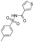 4-METHYL-N-(THIOPHENE-3-CARBONYL)-BENZENESULFONAMIDE Struktur