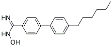 4'-HEXYL-N-HYDROXY-BIPHENYL-4-CARBOXAMIDINE Struktur