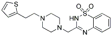 3-((4-[2-(2-THIENYL)ETHYL]PIPERAZIN-1-YL)METHYL)-2H-1,2,4-BENZOTHIADIAZINE 1,1-DIOXIDE Struktur