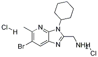 C-(6-BROMO-3-CYCLOHEXYL-5-METHYL-3H-IMIDAZO[4,5-B]PYRIDIN-2-YL)-METHYLAMINE DIHYDROCHLORIDE Struktur