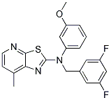 N-(3,5-DIFLUOROBENZYL)-N-(3-METHOXYPHENYL)-7-METHYL[1,3]THIAZOLO[5,4-B]PYRIDIN-2-AMINE Struktur