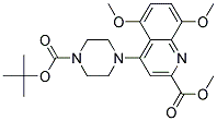 METHYL 4-(N-BOC-PIPERAZINO)-5,8-DIMETHOXY-QUINOLINE-2-CARBOXYLATE Struktur