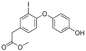 [4-(4-HYDROXY-PHENOXY)-3-IODO-PHENYL]-ACETIC ACID METHYL ESTER Struktur