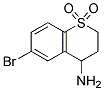 4H-AMINO-6-BROMO-2,3-DIHYDROTHIOCHROMEN-1,1-DIOXIDE Struktur