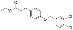 3-[4-(3,4-DICHLORO-BENZYLOXY)-PHENYL]-PROPIONIC ACID ETHYL ESTER Struktur