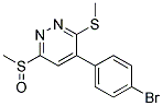 4-(4-BROMO-PHENYL)-6-METHANESULFINYL-3-METHYLSULFANYL-PYRIDAZINE Struktur