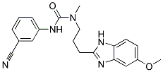 N'-(3-CYANOPHENYL)-N-[3-(5-METHOXY-1H-BENZIMIDAZOL-2-YL)PROPYL]-N-METHYLUREA Struktur