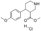 METHYL 4-(4-METHOXYPHENYL)PIPERIDINE-3-CARBOXYLATE HYDROCHLORIDE Struktur