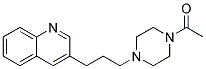 3-[3-(4-ACETYLPIPERAZIN-1-YL)PROPYL]QUINOLINE Struktur