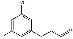 3-(3-CHLORO-5-FLUOROPHENYL)PROPIONALDEHYDE Struktur