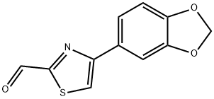 4-(1,3-BENZODIOXOL-5-YL)-1,3-THIAZOLE-2-CARBALDEHYDE Struktur