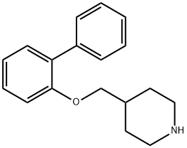 4-[([1,1'-BIPHENYL]-2-YLOXY)METHYL]PIPERIDINE Struktur